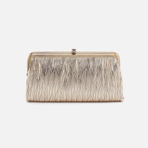 HOBO - Lauren Clutch- Wallet - GOLD SOFT PLEATED LEATHER