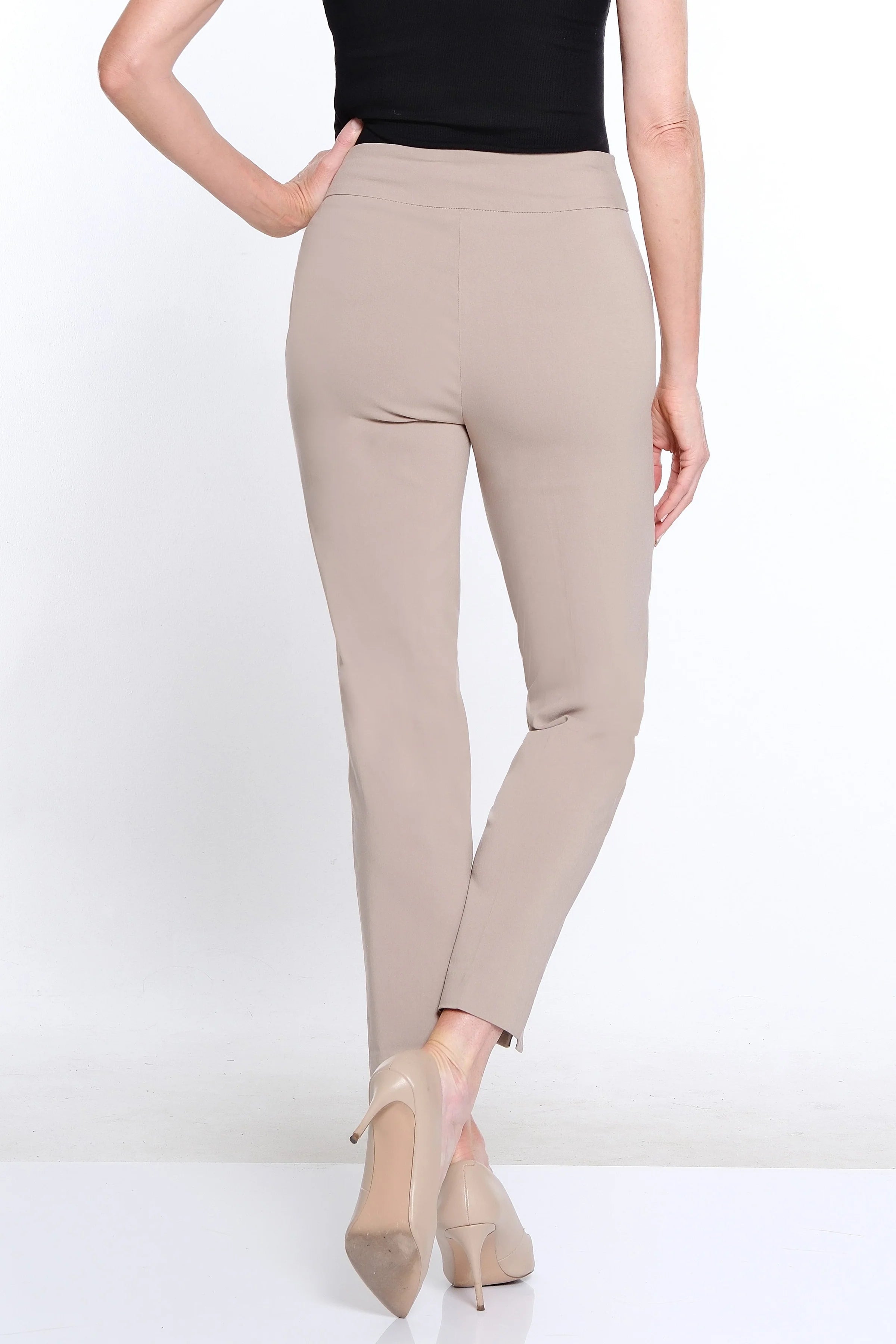 Slimsation Thin Her Ankle Pant - 9827P - KHAKI