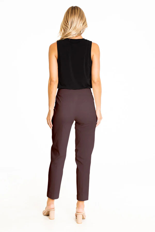 Slimsation Thin Her Ankle Pant - 9827P - CHOCOLATE BROWN