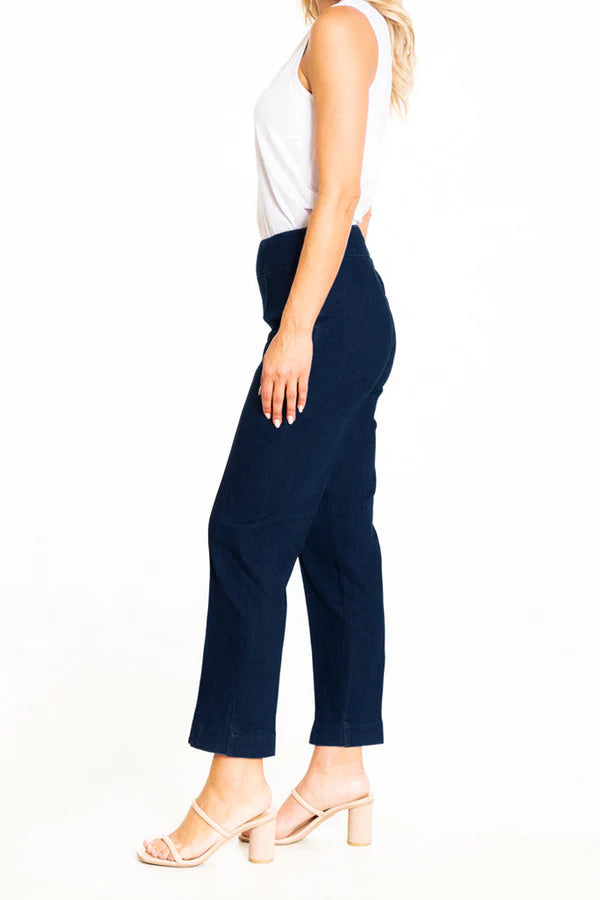 Slimsation Thin Her Ankle Pant - 9827P - DARK DENIM