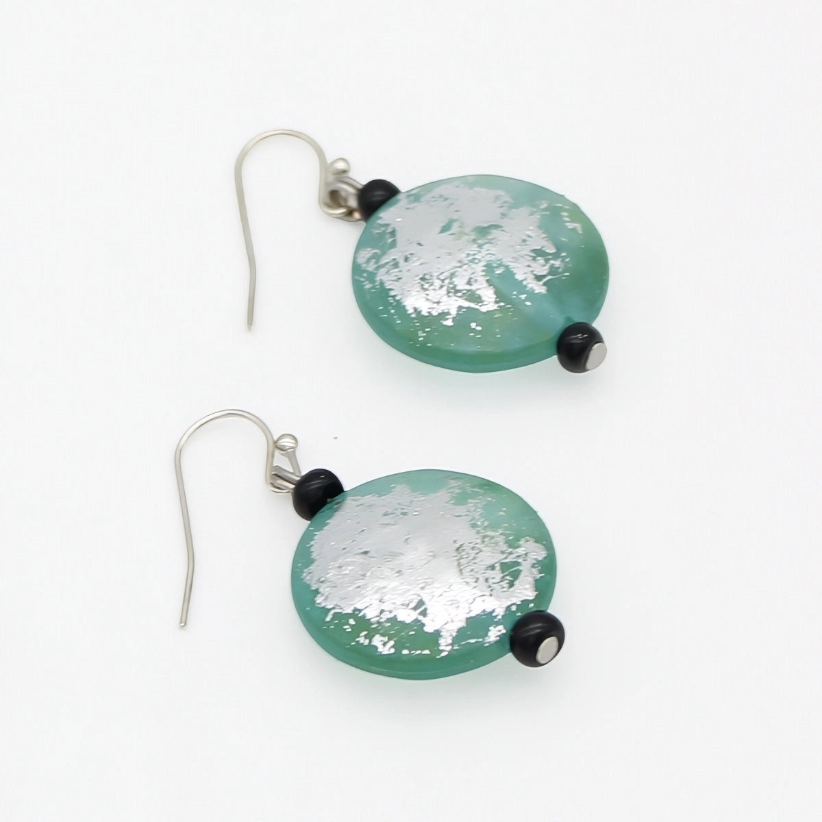 SYLCA Seafoam Silver Drift Earrings