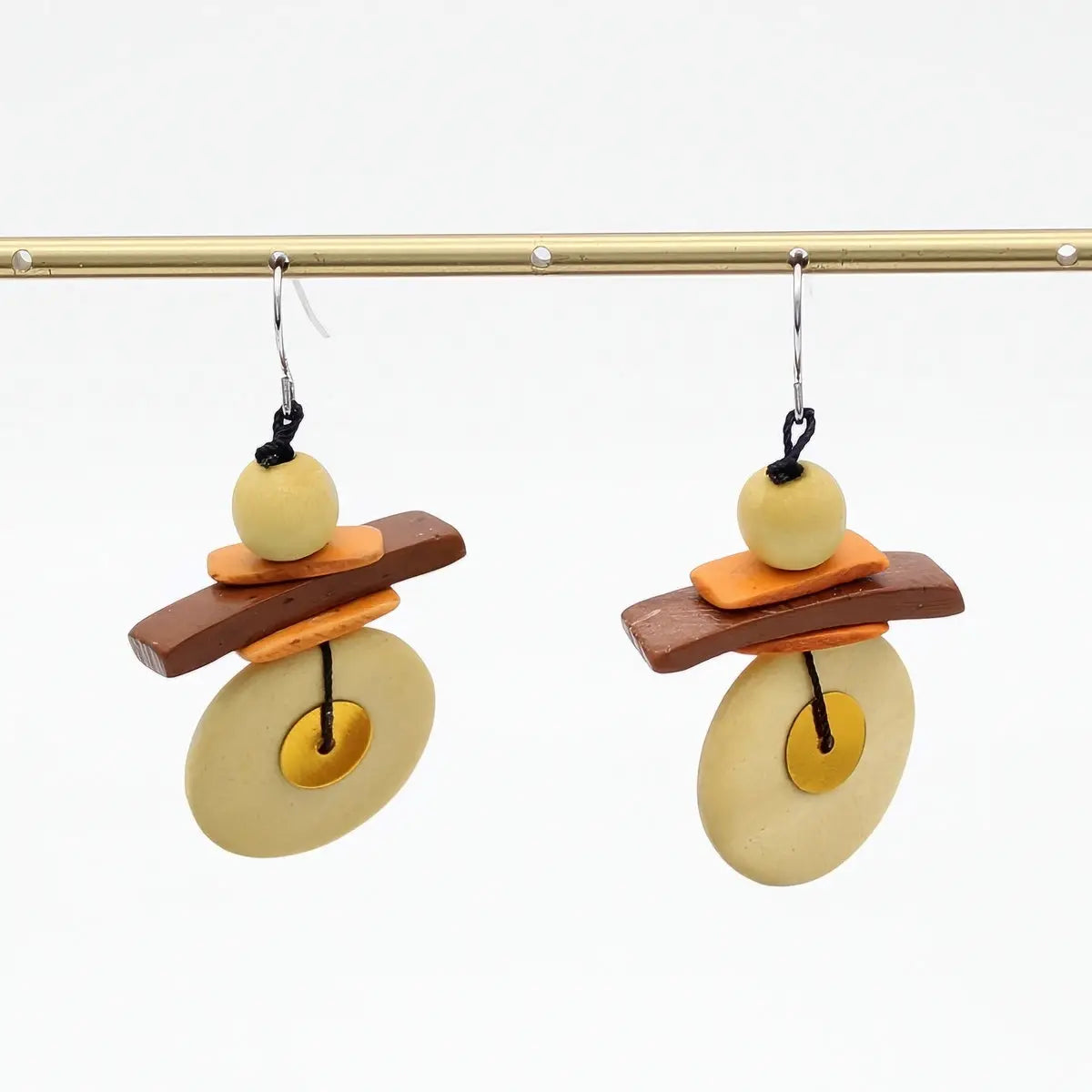 SYLCA Assuta Butter Yellow Drop Earrings
