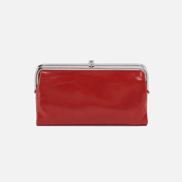 HOBO - Lauren Clutch-Wallet - BRICK IN POLISHED LEATHER