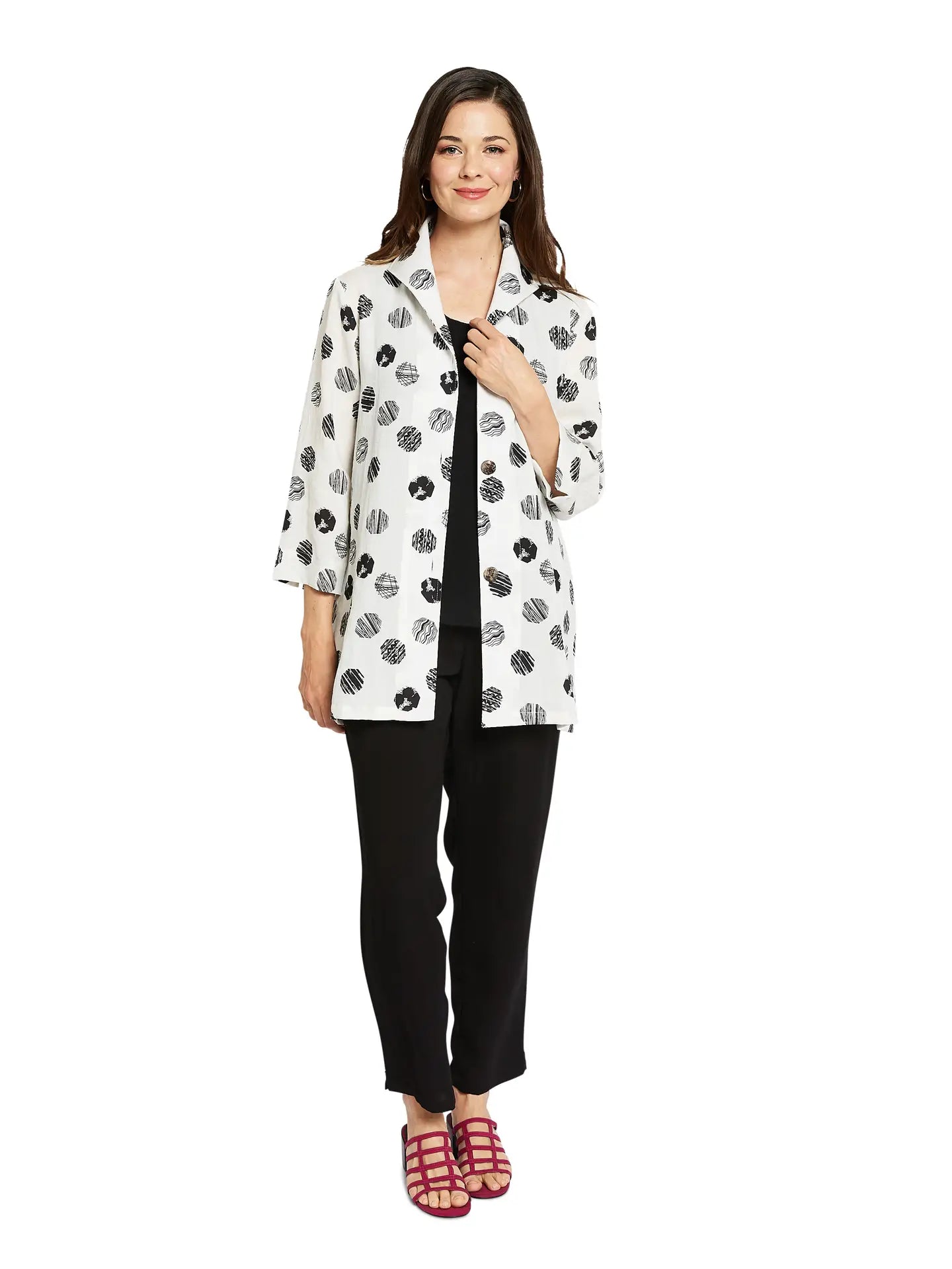 Fridaze AA329 - Gwen Linen Swing Jacket