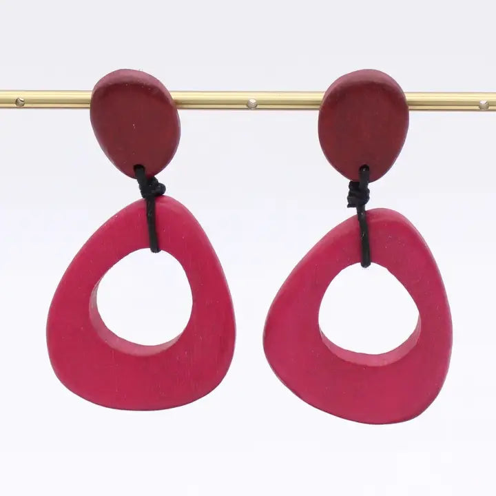 SYLCA Pink Sage Drop Earrings