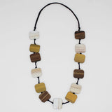 SYLCA Earth Toned Shelby Wood Necklace