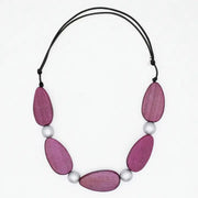 SYLCA Freya Metallic Purple Colorful Necklace - SD26N08 - PURPLE