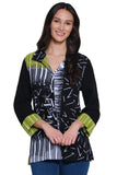 Ali Miles Woven Button Front Tunic - A15201BM - BKCTNPT
