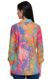 Ali Miles Burnout Knit Zip Front Jacket - A15203JM - ABSFLR
