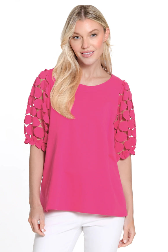 Ali Miles Knit Pop-Over Tunic - A25414TM - PINK