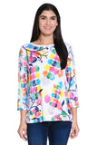 Ali Miles Knit Pop-Over Tunic - A25416TM - MULTI