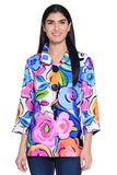 Ali Miles Printed Woven Jacket - A25425JM - FLRMLT