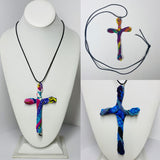 FICKLESTICKS Large Twisted Cross - BLACK AND WHITE (NOT MULTI)