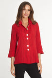 Ali Miles Printed Crinkle Tunic - A54103BM - RED