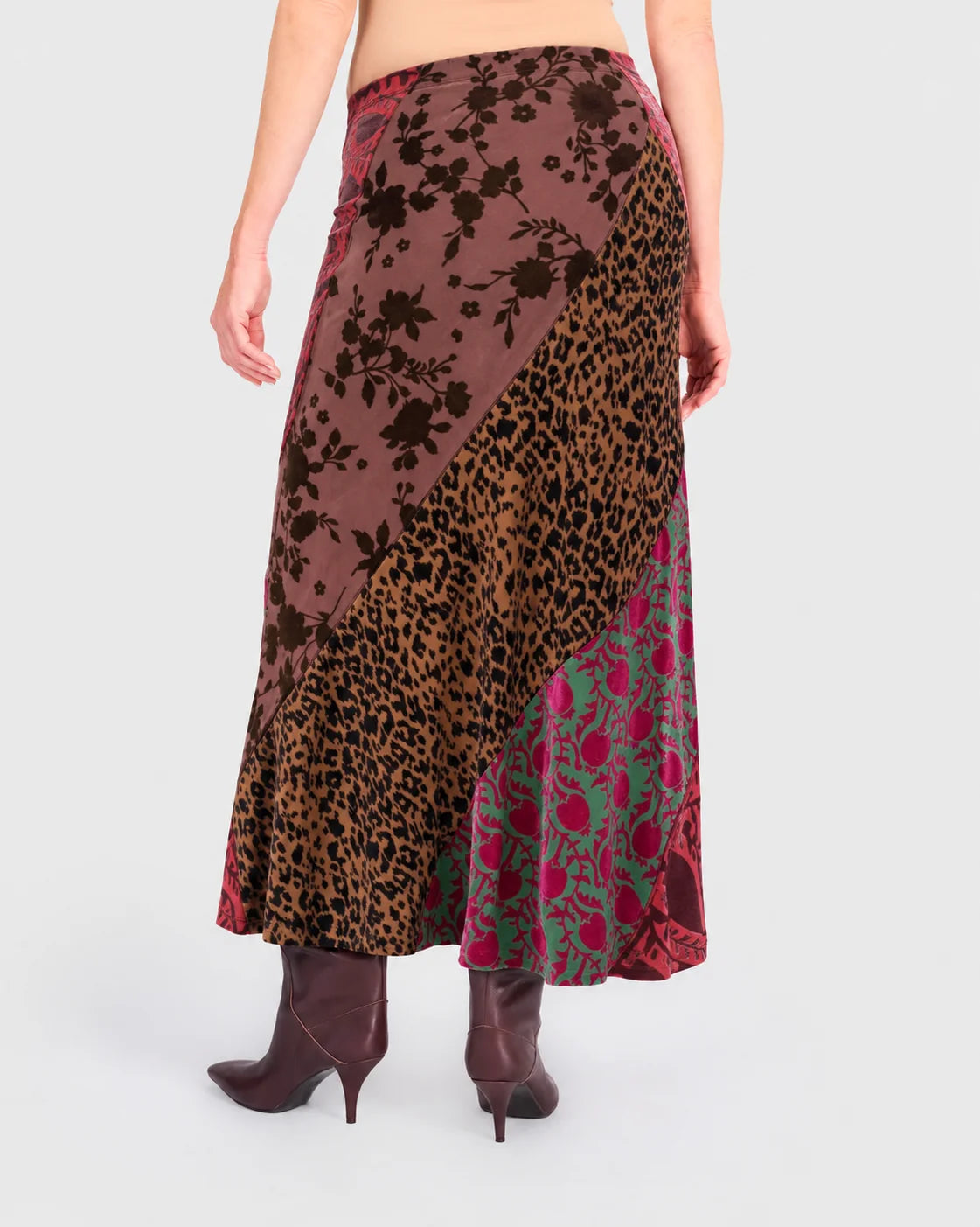 ALEMBIKA Reliquary Slim Skirt - JEWEL MULTI