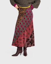ALEMBIKA Reliquary Slim Skirt - JEWEL MULTI