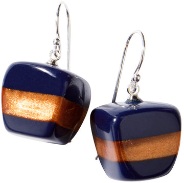 ZSISKA Bliss Aztec Stripe Shorthook Earring - AZTN200 - NAVY