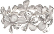 RAIN Silver Pinwheel Flower Bracelet