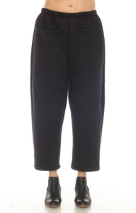 INOAH "Solid Black Crop" - Pants