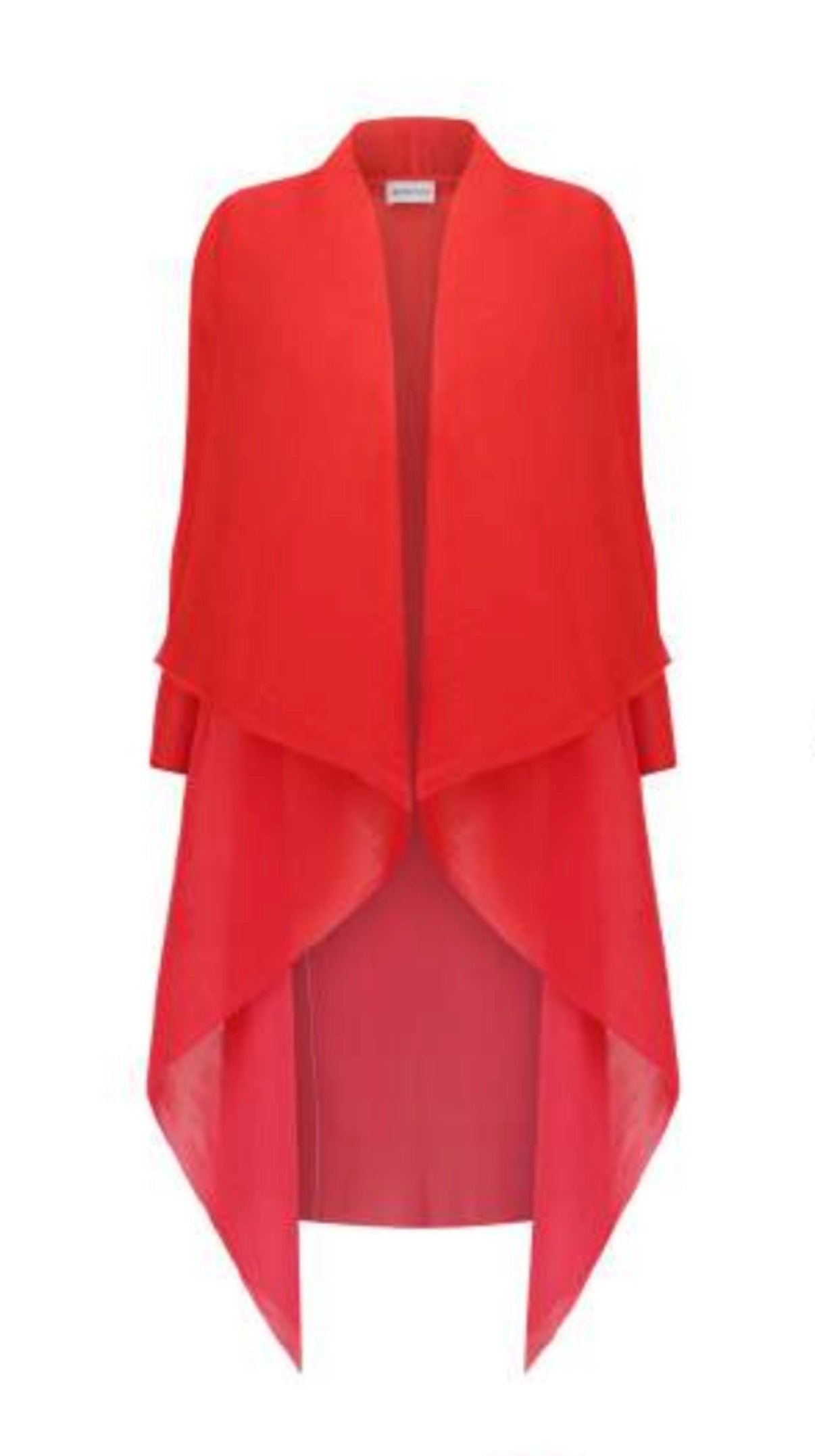 Alquema Short Collare Coat - RED TO ROSE