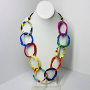 FICKLESTICKS Chain on Bungee Necklace - BLACK AND WHITE (NOT MULTI)
