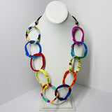FICKLESTICKS Chain on Bungee Necklace - REDS (NOT MULTI)