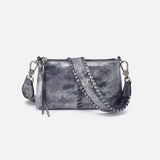 HOBO - Darcy Small Crossbody - BLUE PEWTER IN METALLIC LEATHER