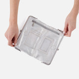 HOBO - Lauren-Clutch Wallet - SILVER IN METALLIC LEATHER