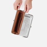 HOBO - Lauren-Clutch Wallet - SILVER IN METALLIC LEATHER
