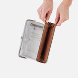 HOBO - Lauren-Clutch Wallet - SILVER IN METALLIC LEATHER