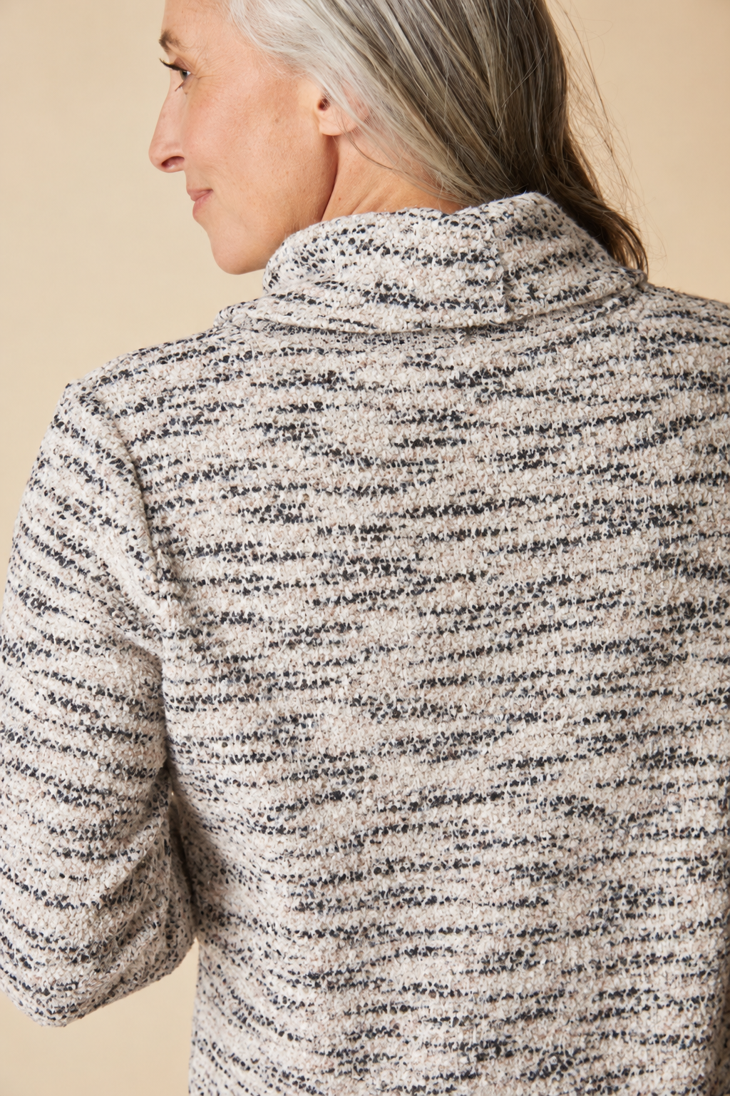 Habitat Soft Speckle Speckled Cowl Top - 11510 - BLACK