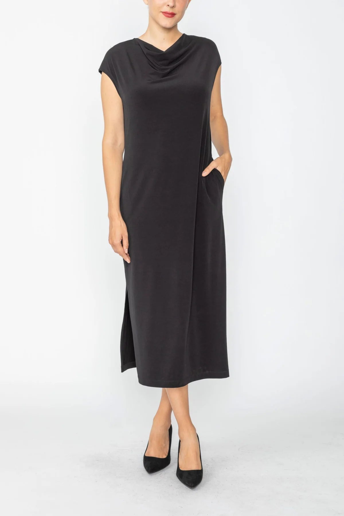 IC COLLECTION Dress - C1004D - Black