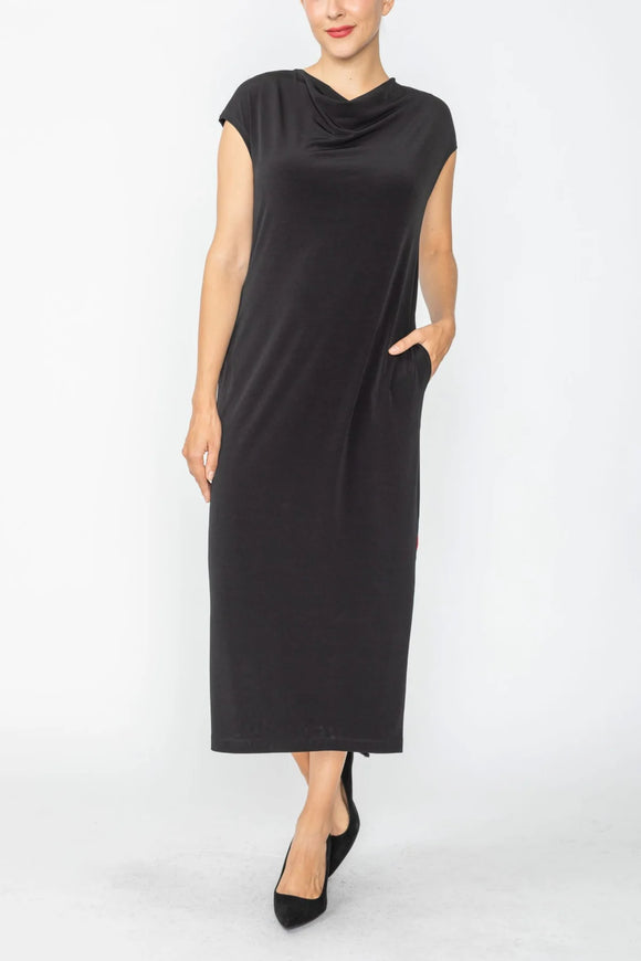 IC COLLECTION Dress - C1004D - Black