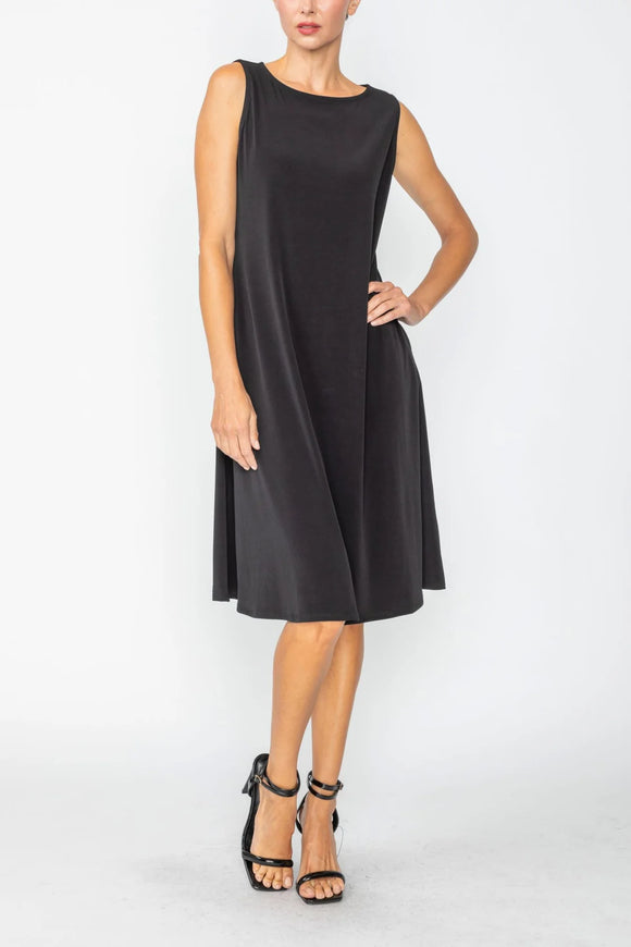 IC COLLECTION Dress - C1027D - Black