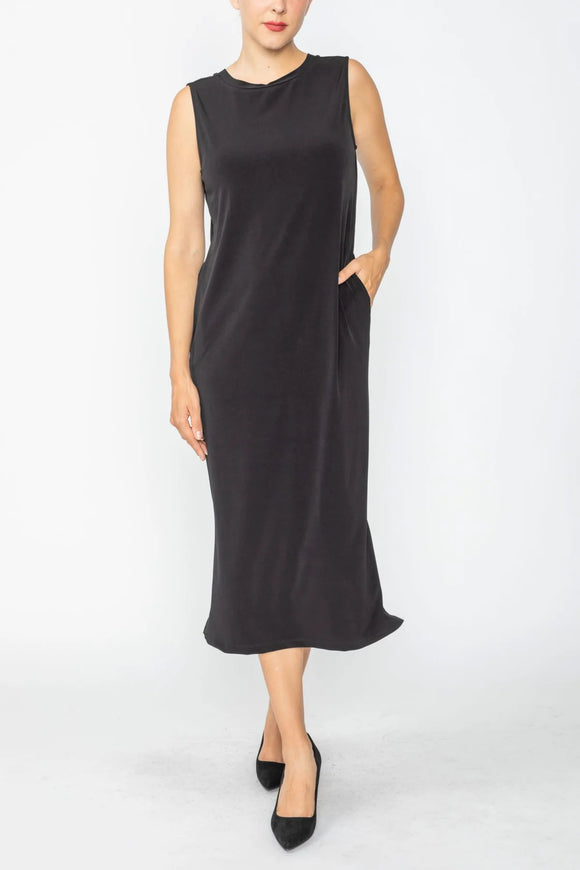 IC COLLECTION Dress - C1029D - Black