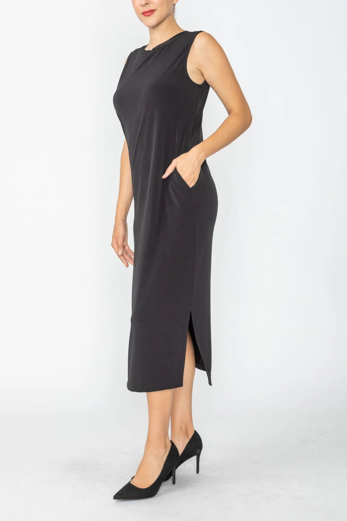 IC COLLECTION Dress - C1029D - Black