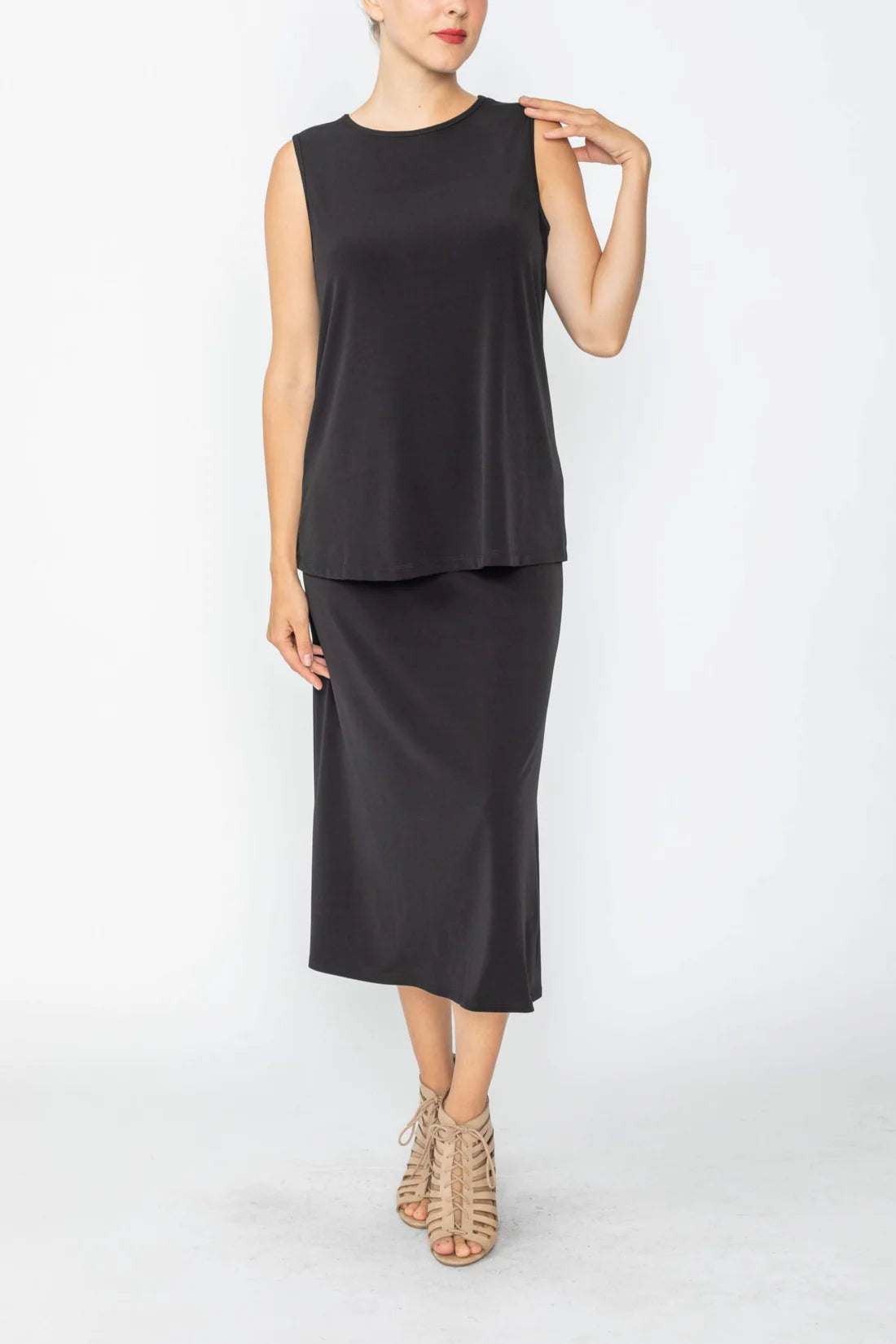 IC COLLECTION Skirt - C1035S - Black