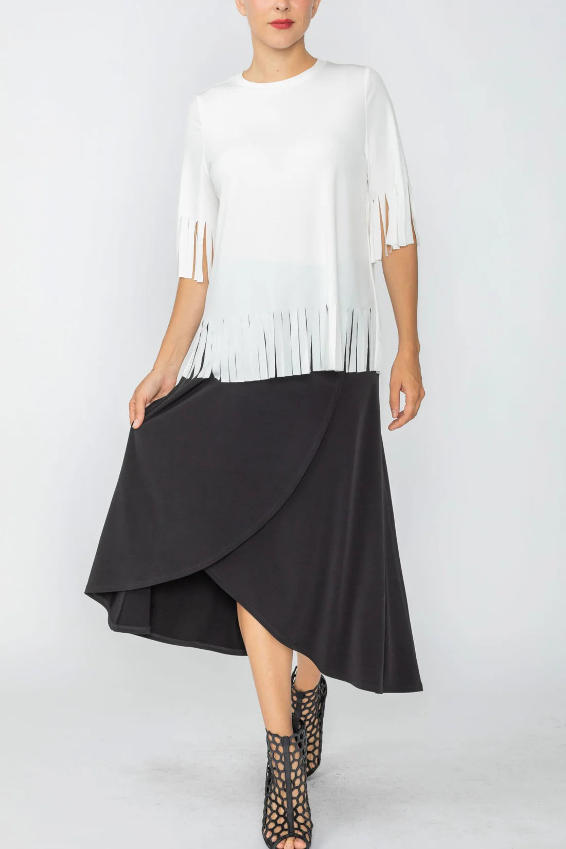 IC COLLECTION Skirt - C1036S - Black