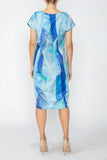 IC COLLECTION Dress - C1046D - Blue