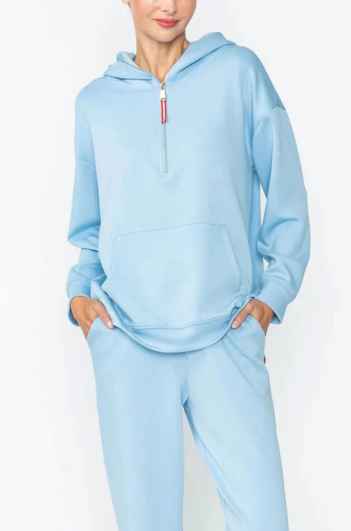 IC COLLECTION Hoodie - C1051T - LIGHT BLUE
