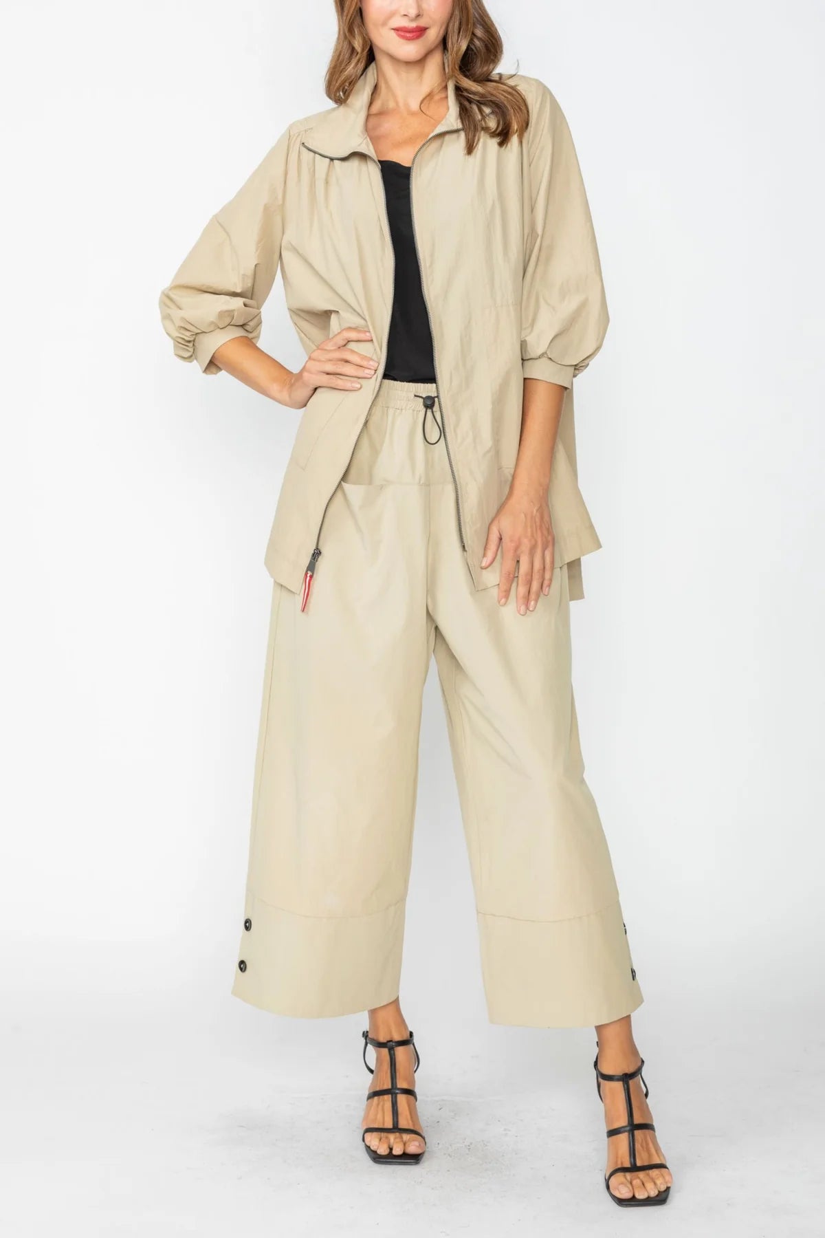IC COLLECTION Jacket - C1063J - Khaki