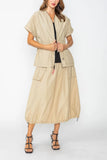 IC COLLECTION Skirt - C1100S - Khaki