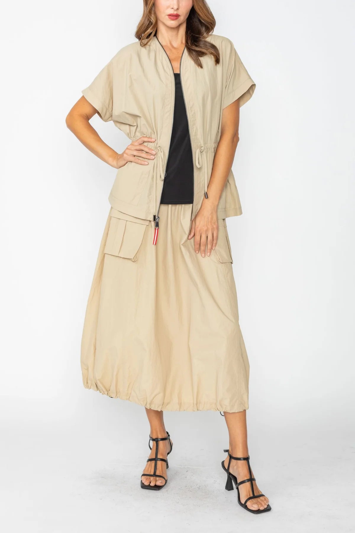 IC COLLECTION Jacket - C1065J - Khaki