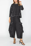 IC COLLECTION Pant - C1122P - Black