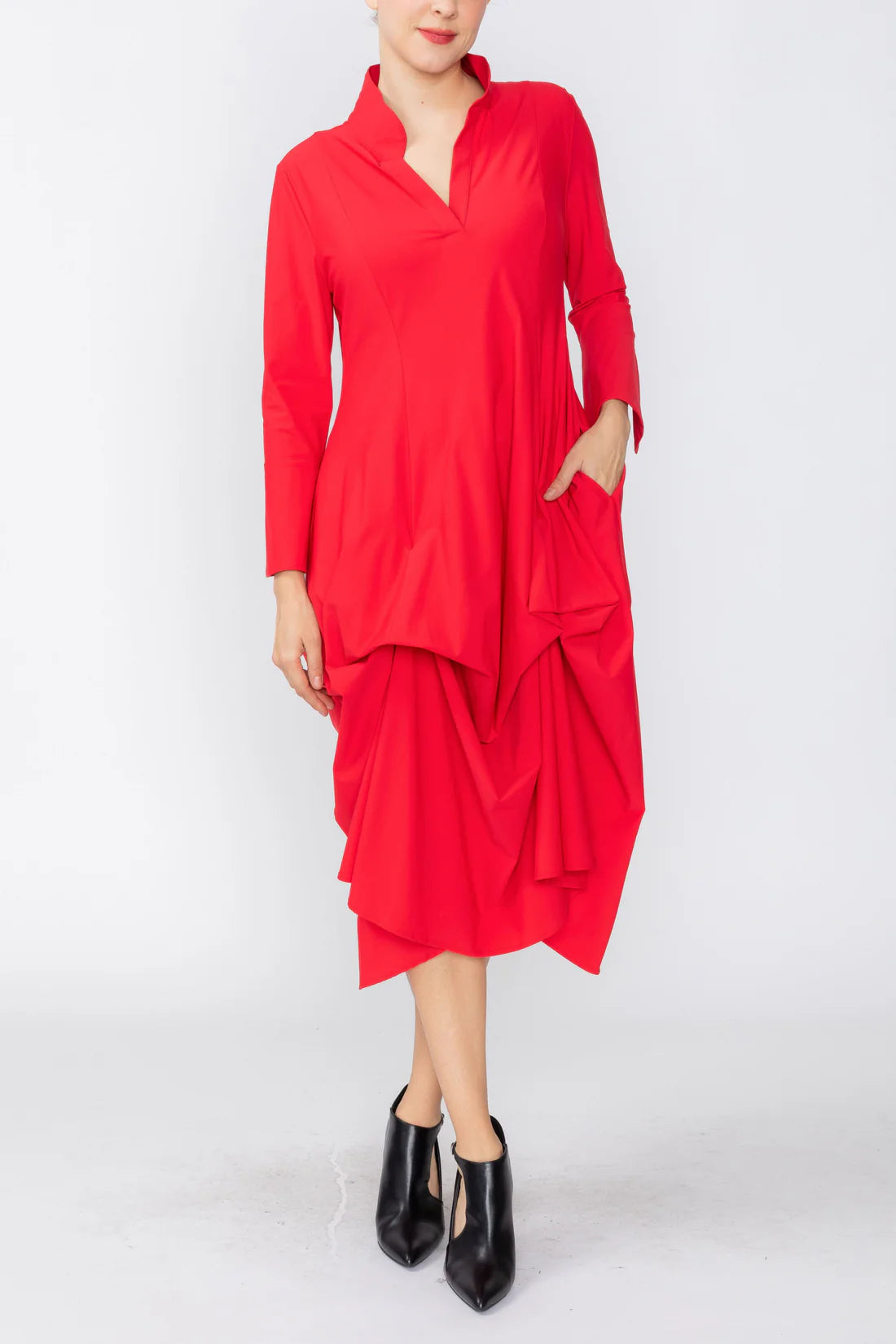 IC COLLECTION Dress - C1142D - RED