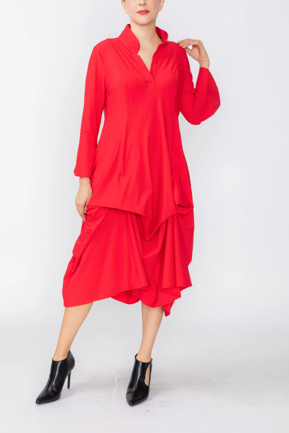 IC COLLECTION Dress - C1142D - RED