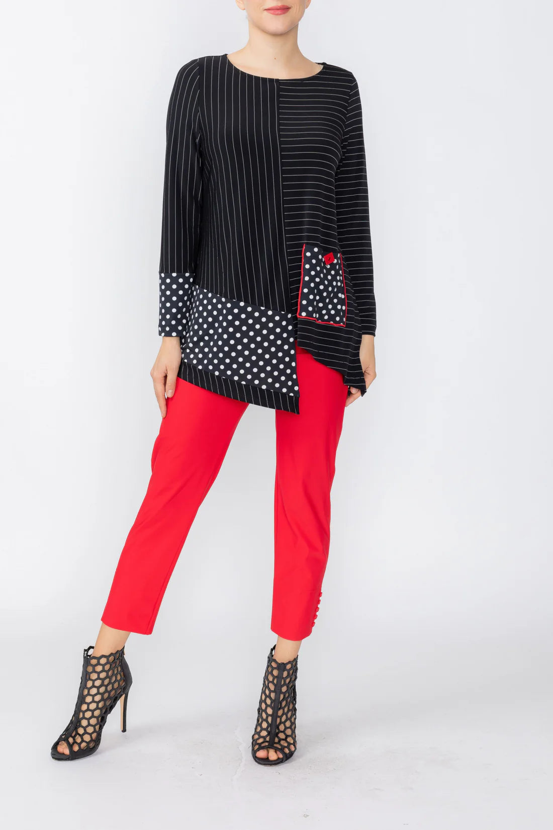 IC COLLECTION Top - C1147T - BLACK