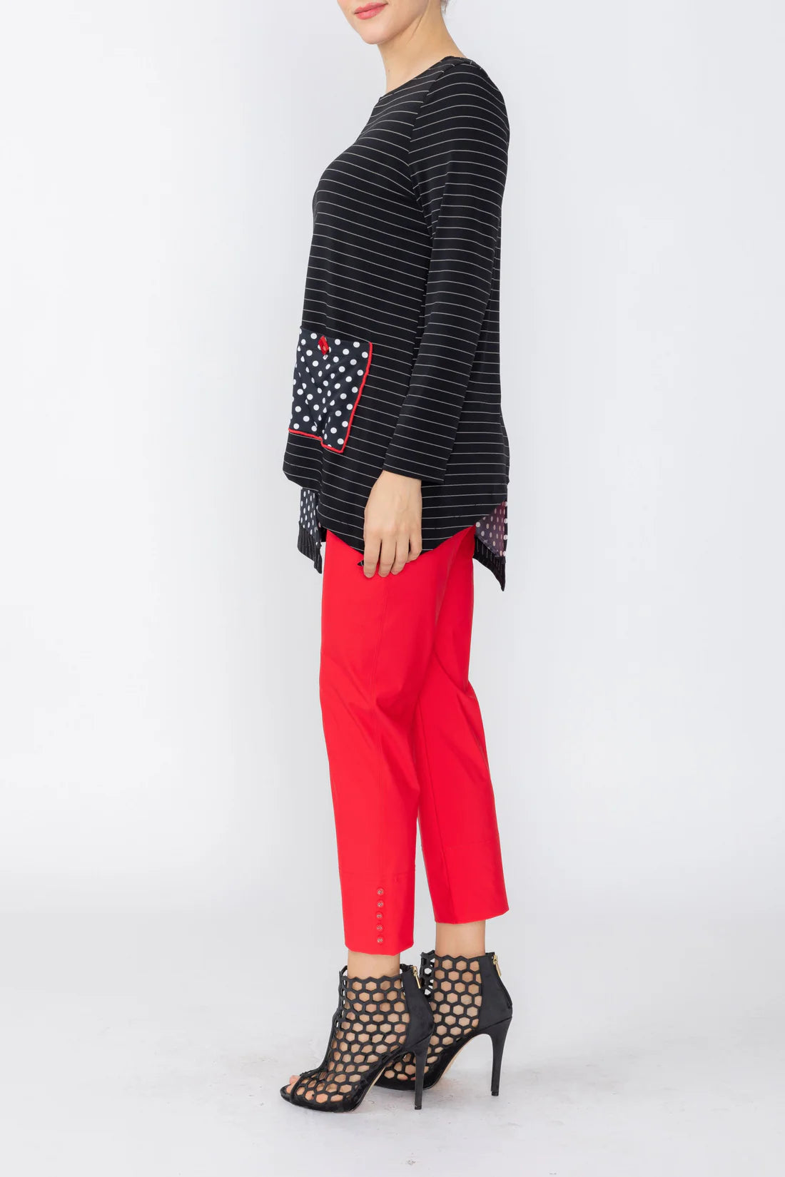 IC COLLECTION Top - C1147T - BLACK