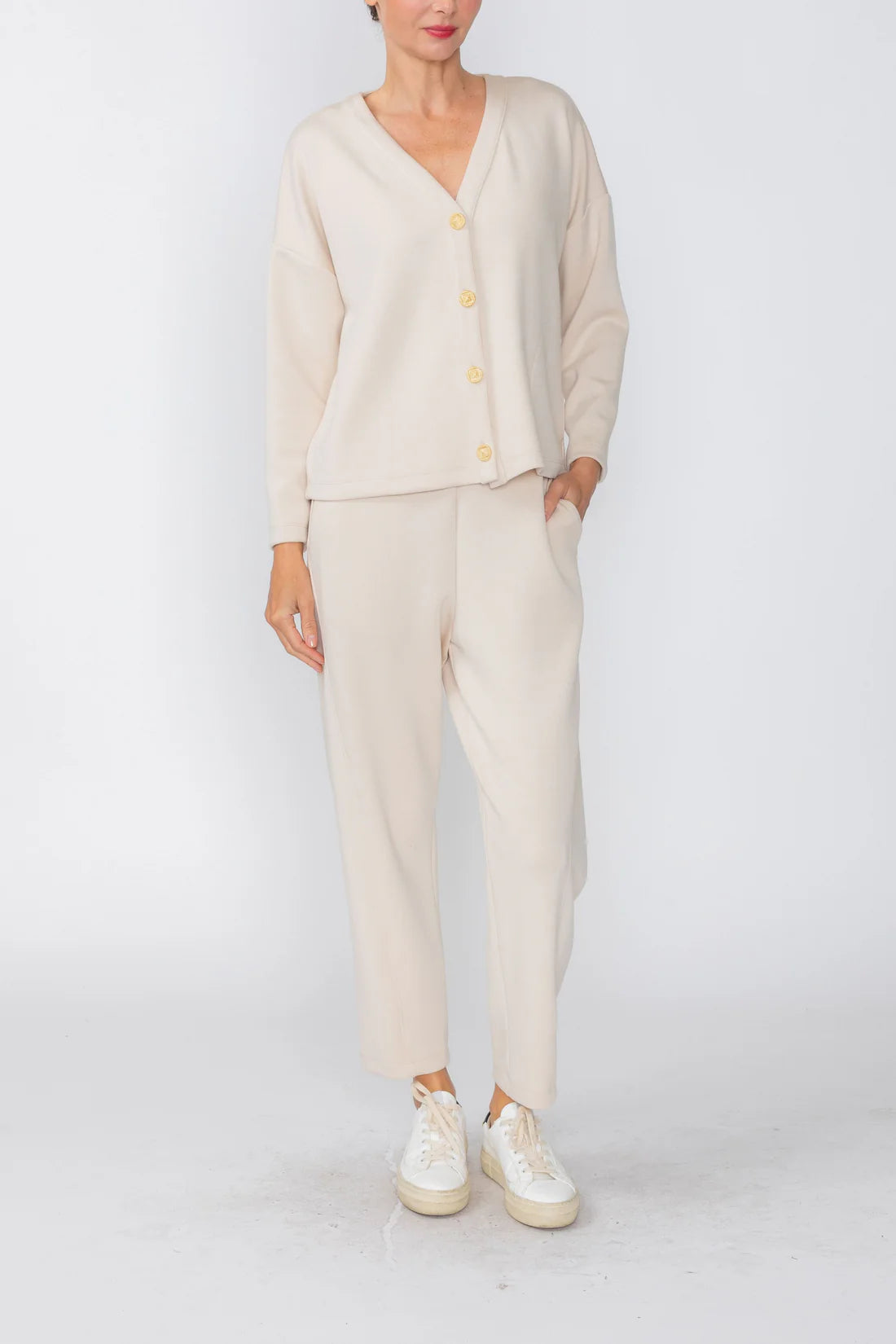 IC COLLECTION Cardigan - C1158C - CREAM