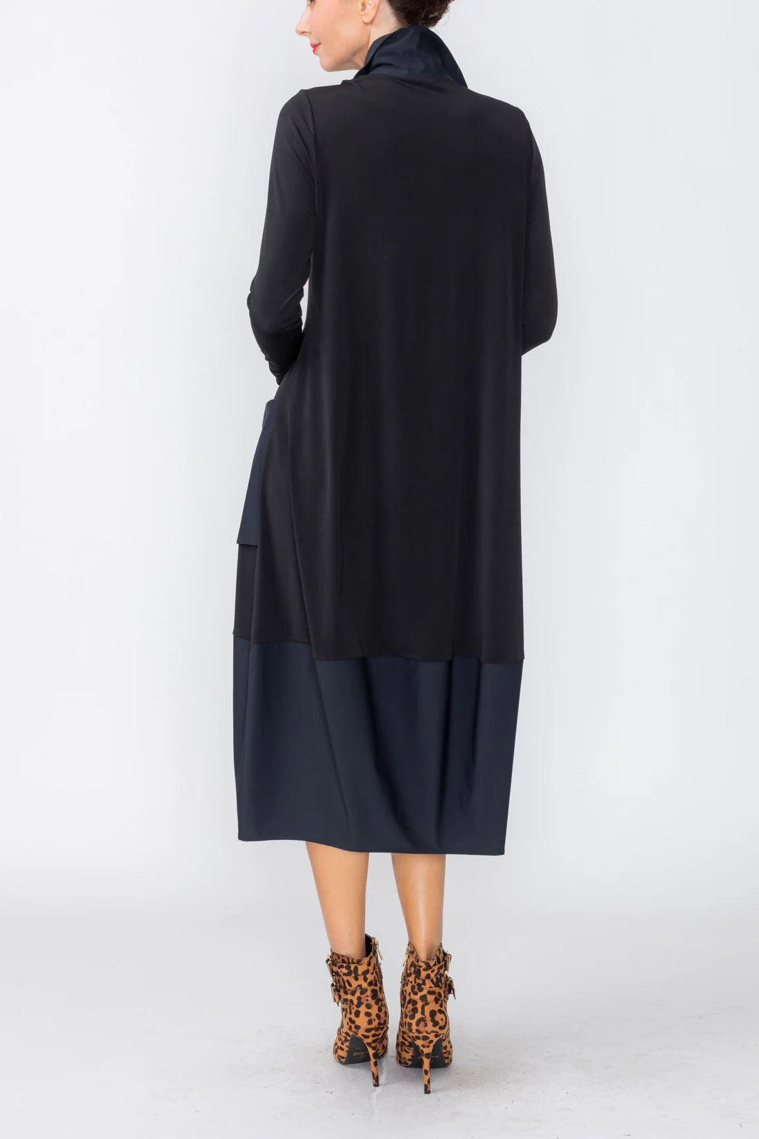 IC COLLECTION Dress - C1163D - BLACK